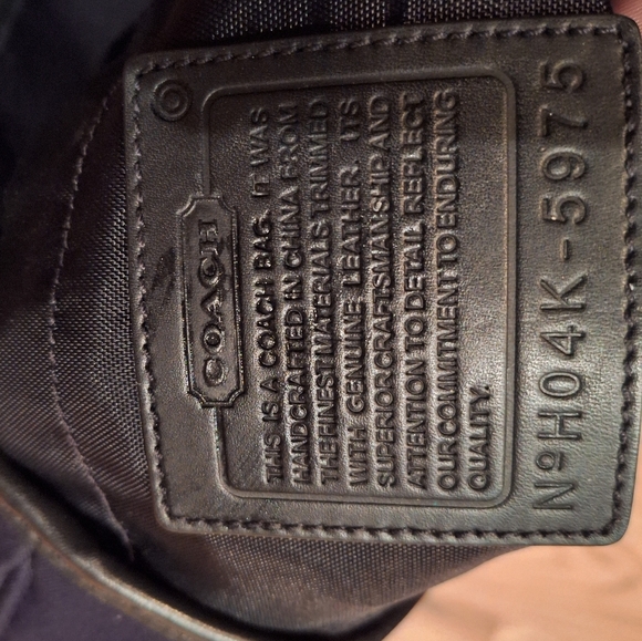 Vintage black coach diaper or computer bag. GREAT CONDITION - Picture 6 of 9